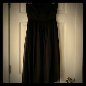 J crew  silk formal strapless dress